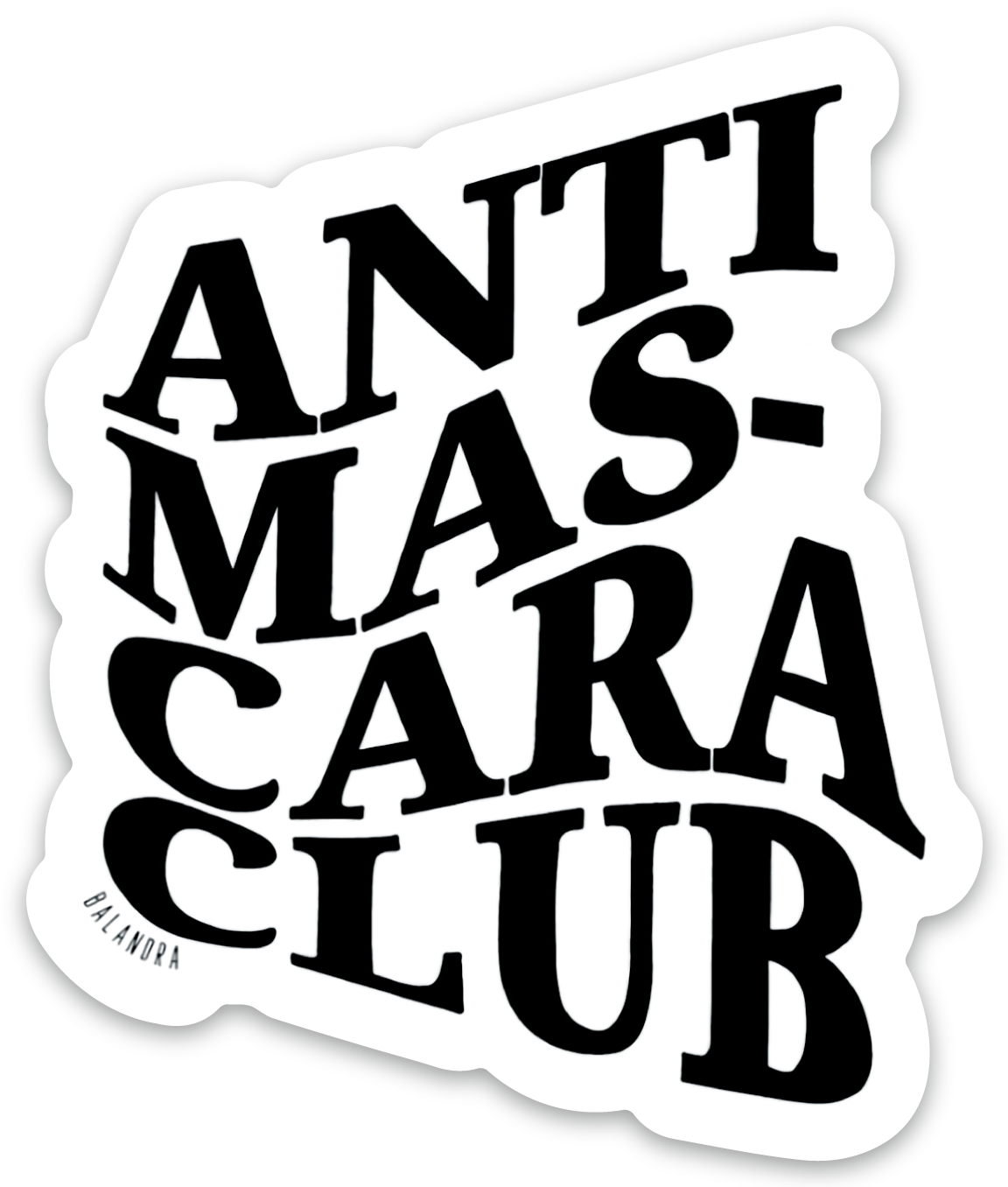Sticker ANTI MASCARA CLUB