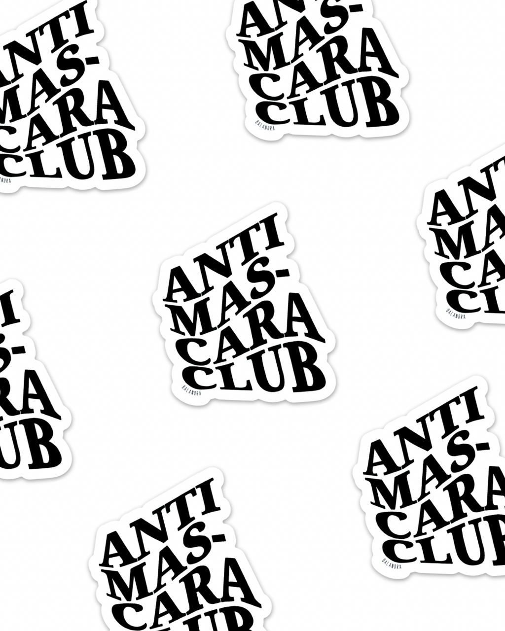 Sticker ANTI MASCARA CLUB