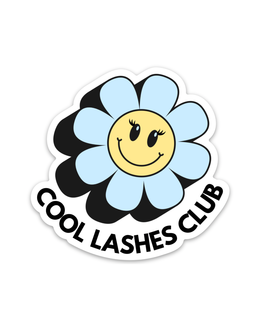 Sticker COOL LASHES CLUB